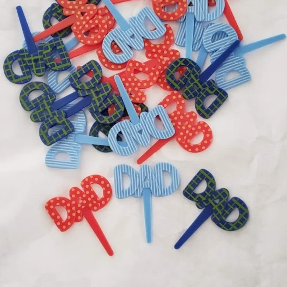 24 Father's Day Dad Cupcake cake toppers picks